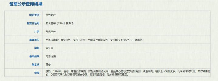《寒战1994》首曝海报：吴彦祖优雅亮相-2
